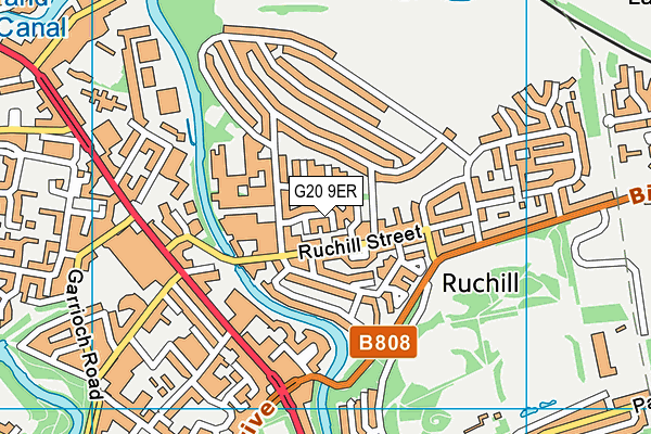 G20 9ER map - OS VectorMap District (Ordnance Survey)