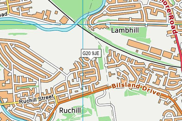 G20 9JE map - OS VectorMap District (Ordnance Survey) G20 9JE map - OS VectorMap District (Ordnance Survey)