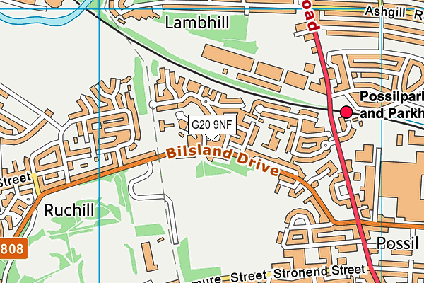 G20 9NF map - OS VectorMap District (Ordnance Survey) G20 9NF map - OS VectorMap District (Ordnance Survey)