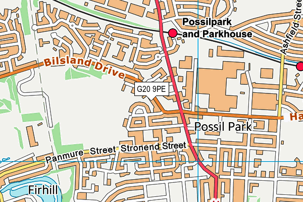 G20 9PE map - OS VectorMap District (Ordnance Survey) G20 9PE map - OS VectorMap District (Ordnance Survey)