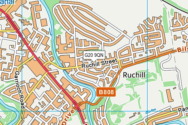 G20 9QN map - OS VectorMap District (Ordnance Survey)