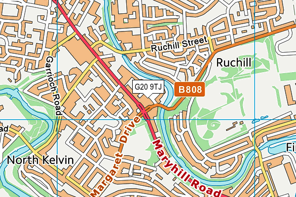G20 9TJ map - OS VectorMap District (Ordnance Survey)