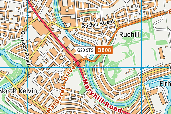G20 9TS map - OS VectorMap District (Ordnance Survey)