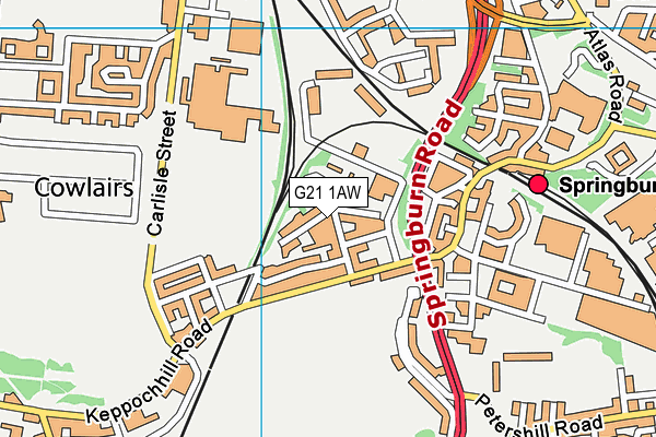 G21 1AW map - OS VectorMap District (Ordnance Survey) G21 1AW map - OS VectorMap District (Ordnance Survey)