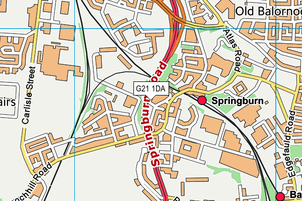 G21 1DA map - OS VectorMap District (Ordnance Survey) G21 1DA map - OS VectorMap District (Ordnance Survey)