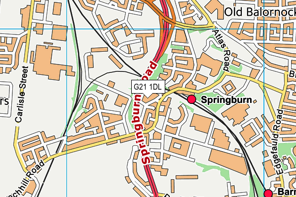 G21 1DL map - OS VectorMap District (Ordnance Survey) G21 1DL map - OS VectorMap District (Ordnance Survey)