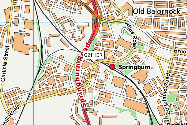 G21 1DR map - OS VectorMap District (Ordnance Survey) G21 1DR map - OS VectorMap District (Ordnance Survey)