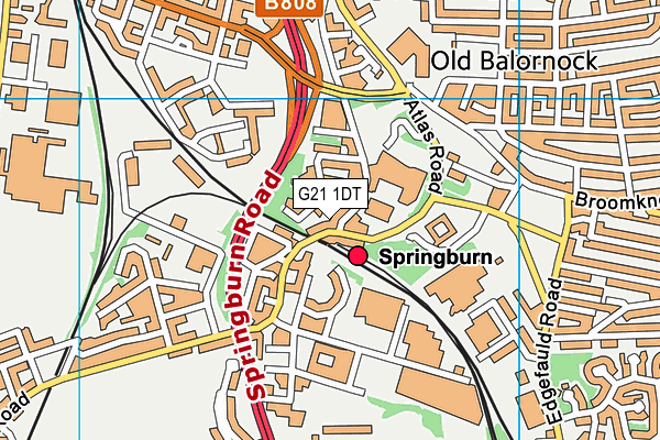 G21 1DT map - OS VectorMap District (Ordnance Survey) G21 1DT map - OS VectorMap District (Ordnance Survey)