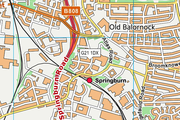 G21 1DX map - OS VectorMap District (Ordnance Survey) G21 1DX map - OS VectorMap District (Ordnance Survey)