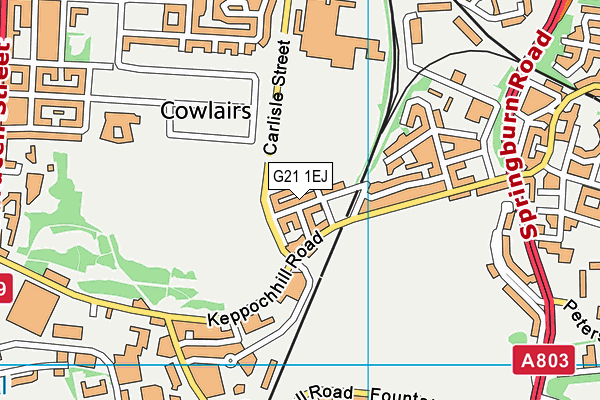 G21 1EJ map - OS VectorMap District (Ordnance Survey) G21 1EJ map - OS VectorMap District (Ordnance Survey)