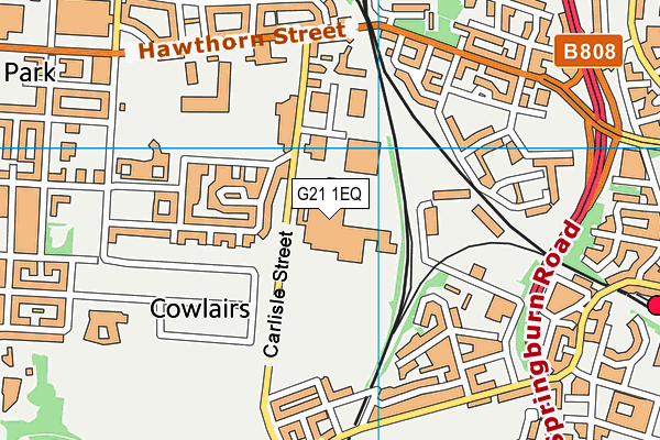 G21 1EQ map - OS VectorMap District (Ordnance Survey)