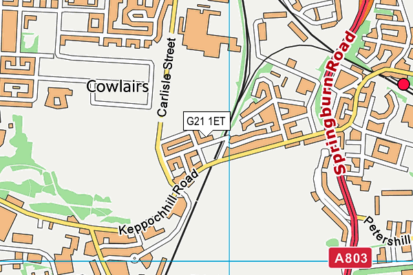 G21 1ET map - OS VectorMap District (Ordnance Survey) G21 1ET map - OS VectorMap District (Ordnance Survey)