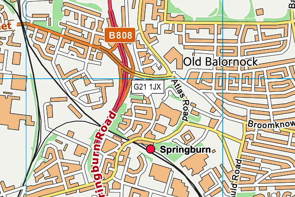 G21 1JX map - OS VectorMap District (Ordnance Survey) G21 1JX map - OS VectorMap District (Ordnance Survey)
