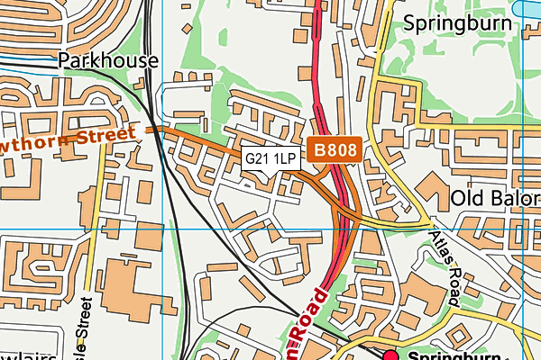 G21 1LP map - OS VectorMap District (Ordnance Survey) G21 1LP map - OS VectorMap District (Ordnance Survey)