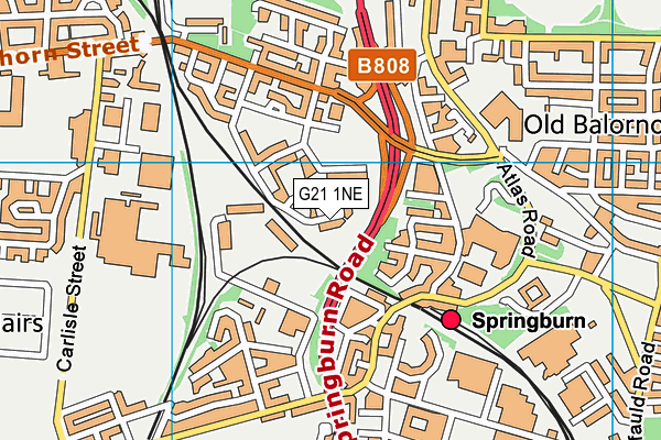 G21 1NE map - OS VectorMap District (Ordnance Survey) G21 1NE map - OS VectorMap District (Ordnance Survey)