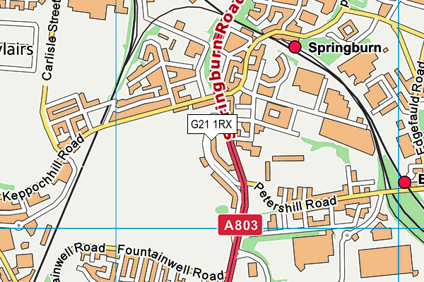 G21 1RX map - OS VectorMap District (Ordnance Survey) G21 1RX map - OS VectorMap District (Ordnance Survey)