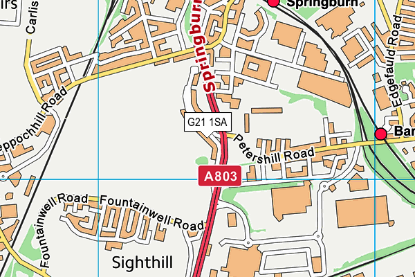 G21 1SA map - OS VectorMap District (Ordnance Survey) G21 1SA map - OS VectorMap District (Ordnance Survey)