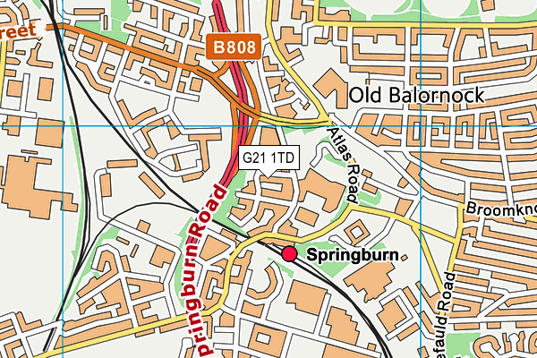 G21 1TD map - OS VectorMap District (Ordnance Survey) G21 1TD map - OS VectorMap District (Ordnance Survey)