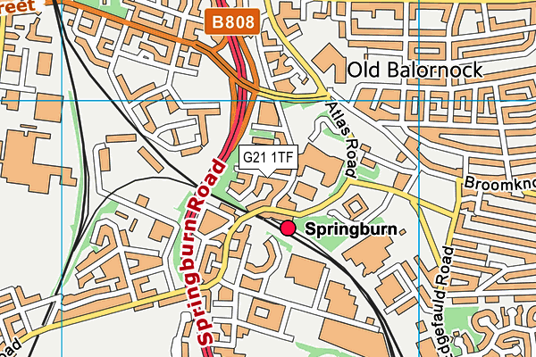 G21 1TF map - OS VectorMap District (Ordnance Survey) G21 1TF map - OS VectorMap District (Ordnance Survey)