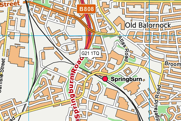 G21 1TQ map - OS VectorMap District (Ordnance Survey) G21 1TQ map - OS VectorMap District (Ordnance Survey)