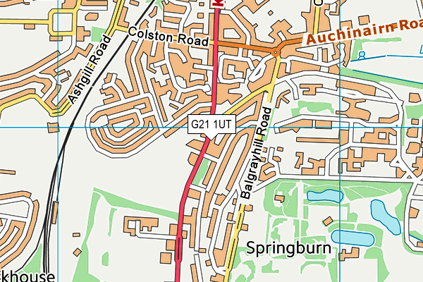 G21 1UT map - OS VectorMap District (Ordnance Survey) G21 1UT map - OS VectorMap District (Ordnance Survey)