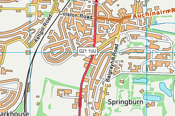 G21 1UU map - OS VectorMap District (Ordnance Survey) G21 1UU map - OS VectorMap District (Ordnance Survey)