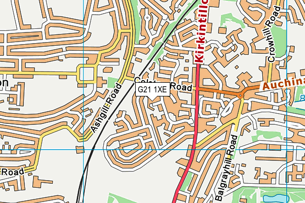 G21 1XE map - OS VectorMap District (Ordnance Survey) G21 1XE map - OS VectorMap District (Ordnance Survey)