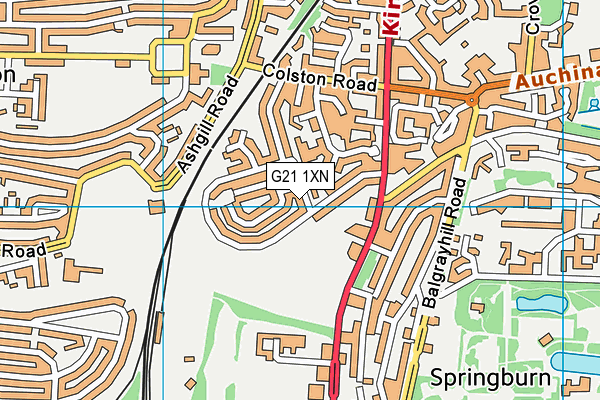 G21 1XN map - OS VectorMap District (Ordnance Survey) G21 1XN map - OS VectorMap District (Ordnance Survey)