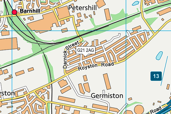 G21 2AG map - OS VectorMap District (Ordnance Survey) G21 2AG map - OS VectorMap District (Ordnance Survey)