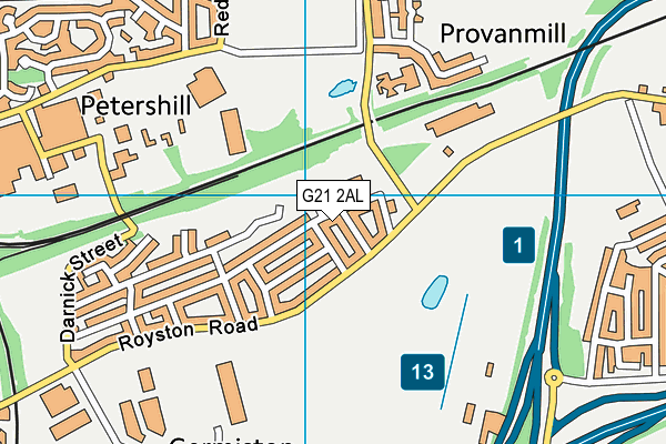 G21 2AL map - OS VectorMap District (Ordnance Survey) G21 2AL map - OS VectorMap District (Ordnance Survey)