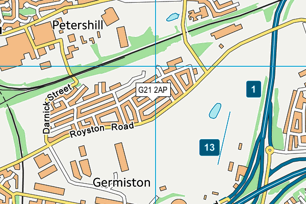 G21 2AP map - OS VectorMap District (Ordnance Survey) G21 2AP map - OS VectorMap District (Ordnance Survey)