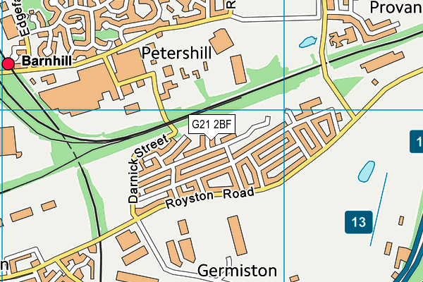 G21 2BF map - OS VectorMap District (Ordnance Survey) G21 2BF map - OS VectorMap District (Ordnance Survey)