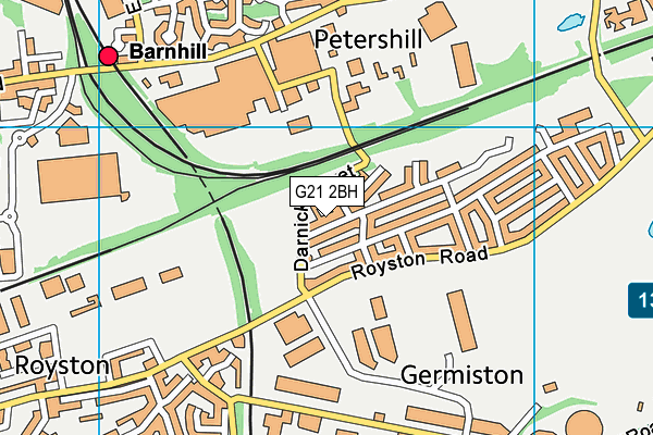 G21 2BH map - OS VectorMap District (Ordnance Survey) G21 2BH map - OS VectorMap District (Ordnance Survey)
