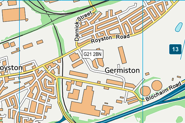 G21 2BN map - OS VectorMap District (Ordnance Survey) G21 2BN map - OS VectorMap District (Ordnance Survey)