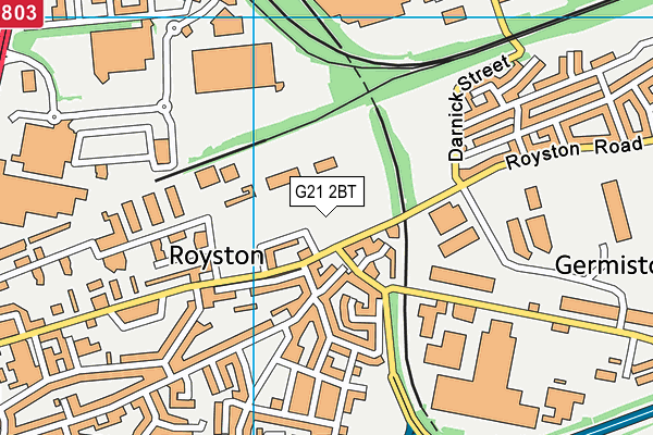 G21 2BT map - OS VectorMap District (Ordnance Survey) G21 2BT map - OS VectorMap District (Ordnance Survey)