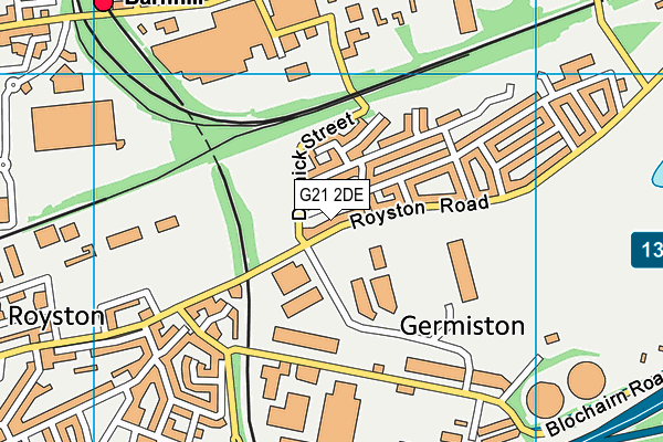 G21 2DE map - OS VectorMap District (Ordnance Survey) G21 2DE map - OS VectorMap District (Ordnance Survey)