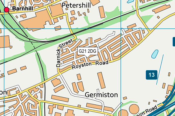 G21 2DG map - OS VectorMap District (Ordnance Survey) G21 2DG map - OS VectorMap District (Ordnance Survey)