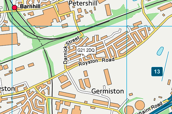 G21 2DQ map - OS VectorMap District (Ordnance Survey) G21 2DQ map - OS VectorMap District (Ordnance Survey)