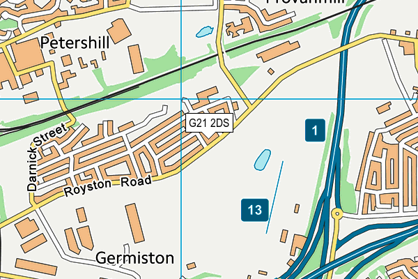 G21 2DS map - OS VectorMap District (Ordnance Survey) G21 2DS map - OS VectorMap District (Ordnance Survey)