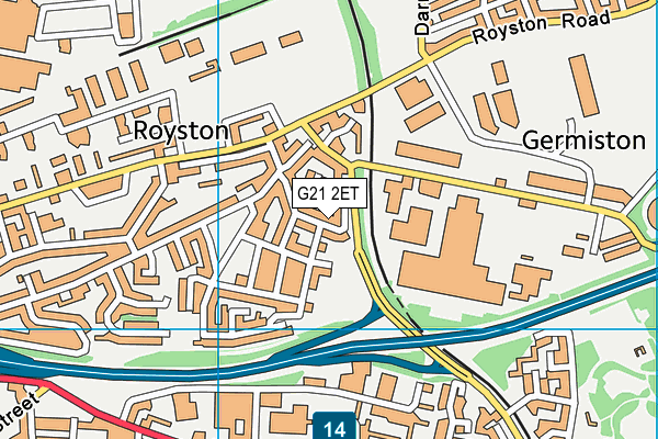 G21 2ET map - OS VectorMap District (Ordnance Survey) G21 2ET map - OS VectorMap District (Ordnance Survey)