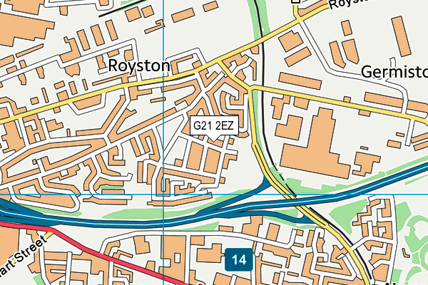 G21 2EZ map - OS VectorMap District (Ordnance Survey) G21 2EZ map - OS VectorMap District (Ordnance Survey)