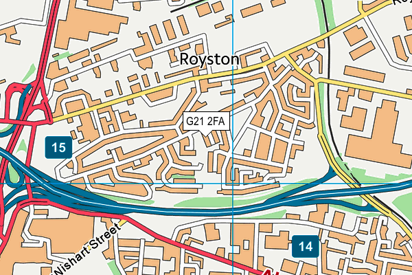 G21 2FA map - OS VectorMap District (Ordnance Survey) G21 2FA map - OS VectorMap District (Ordnance Survey)