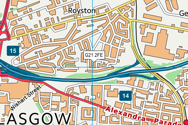 G21 2FE map - OS VectorMap District (Ordnance Survey) G21 2FE map - OS VectorMap District (Ordnance Survey)
