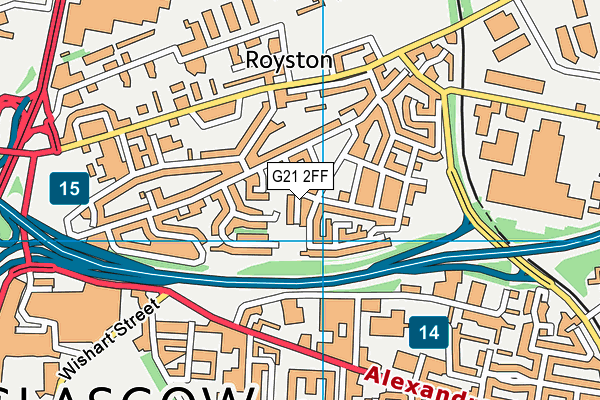 G21 2FF map - OS VectorMap District (Ordnance Survey) G21 2FF map - OS VectorMap District (Ordnance Survey)