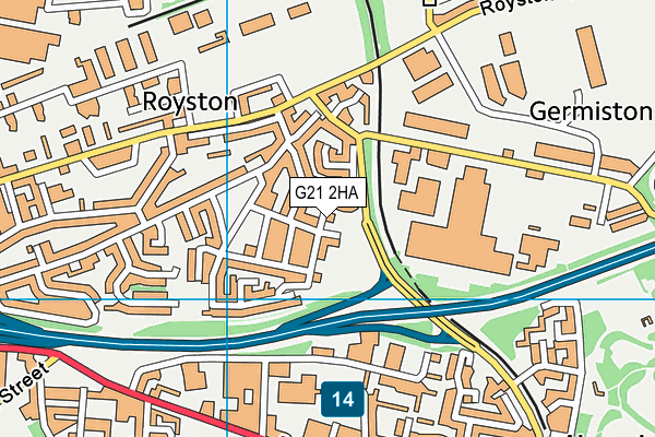 G21 2HA map - OS VectorMap District (Ordnance Survey) G21 2HA map - OS VectorMap District (Ordnance Survey)
