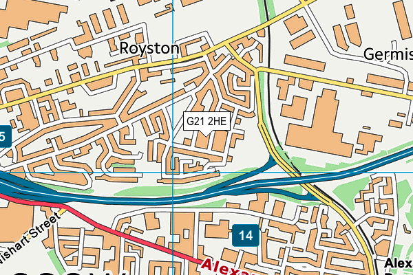 G21 2HE map - OS VectorMap District (Ordnance Survey) G21 2HE map - OS VectorMap District (Ordnance Survey)