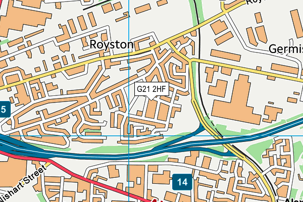 G21 2HF map - OS VectorMap District (Ordnance Survey) G21 2HF map - OS VectorMap District (Ordnance Survey)
