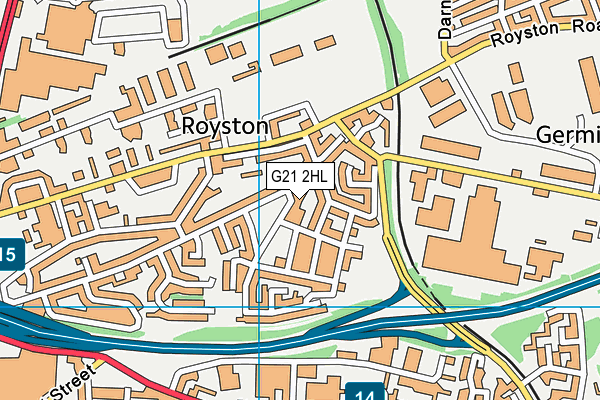 G21 2HL map - OS VectorMap District (Ordnance Survey) G21 2HL map - OS VectorMap District (Ordnance Survey)