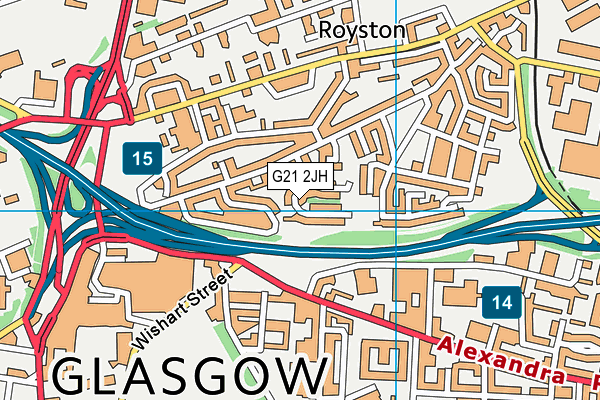 G21 2JH map - OS VectorMap District (Ordnance Survey) G21 2JH map - OS VectorMap District (Ordnance Survey)