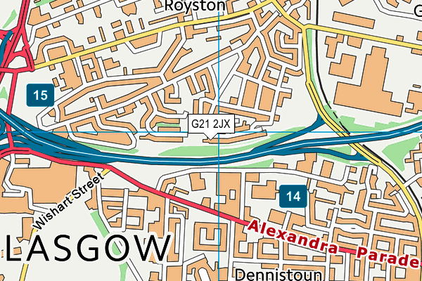 G21 2JX map - OS VectorMap District (Ordnance Survey) G21 2JX map - OS VectorMap District (Ordnance Survey)